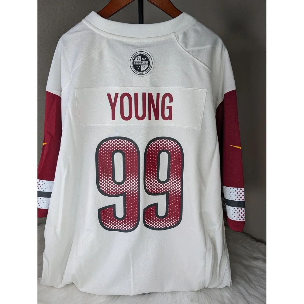 Nike Washington Commanders Jersey Mens 3XL White Chase Young 99 NFL Loose Fit